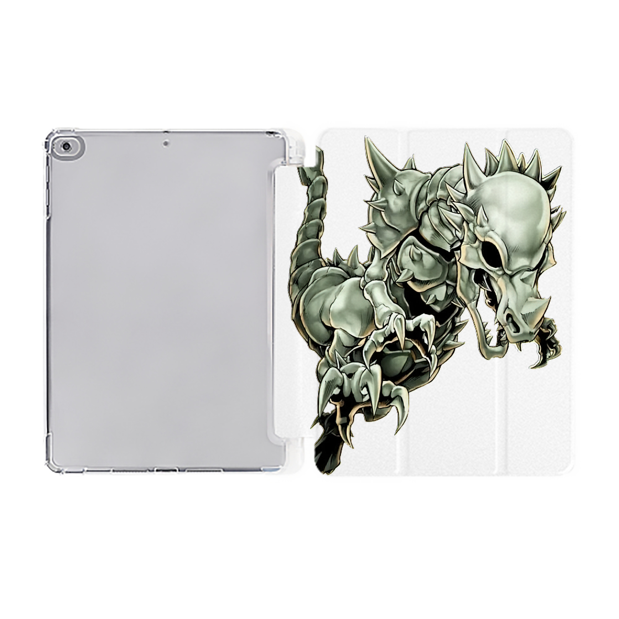 （画像用） 遊☆戯☆王 Yu-Gi-Oh! IPad ケース ペン収納付き 三つ折りスタンド PUレザー×シリコン 対応機種9.5/10.5/10.9インチ